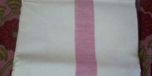 Single Border Linen Dhoti