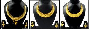 Gold Plated Necklace Earrings Sets