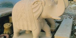 Stone Elephant Statue