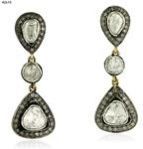 Rose Cut Diamond Earrings