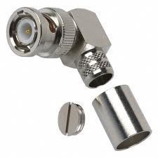 BNC Male Right Angle Crimp Connector