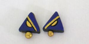 Terracotta Stud Earrings