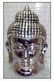 White Metal Buddha Statue