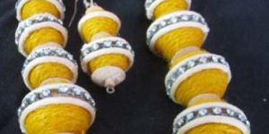 Jute and Crystal Necklace Set