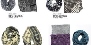 Ladies Jacquard Knit Stoles