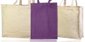 Cotton Grey Fabric Bag