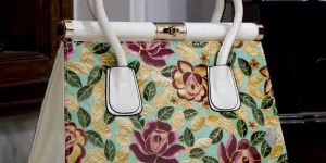 Ladies Floral Medium Handbags