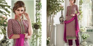 Cotton Purple Color Salwar Kameez-571