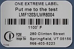 High Temperature Labels