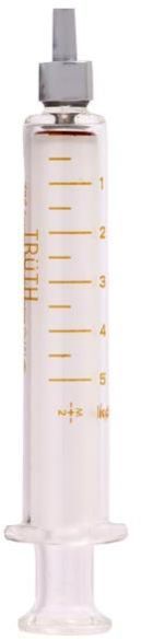 5ml Truth Glass Reusable Syringe with Metal Luer Tip (Pack of 10)