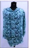 PTL SKY BLUE COLOR PRINTED SCARP CUM SHAWL