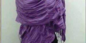PTL VOILET COLOR CRUSHED SCARF CUM SHAWL