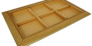 Wood Tray Golden Frame