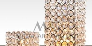 crystal beads t-light holder