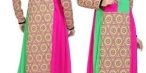 Georgette Full Sleeve Long Kurtis