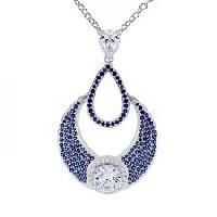 925 Sterling Silver Cubic Zirconia Pendant