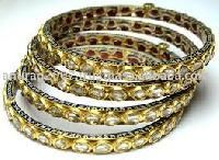 Kundan Meena Polki Diamond Bracelet