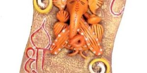 Handmade Paper Mashe Ganesha Panel
