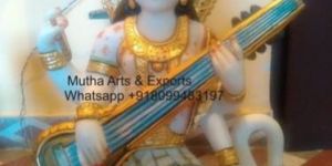 Marble Saraswati Statue