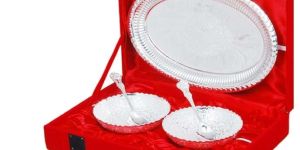 SILVER PLATED BOWL,SPOON SETS and TRAY