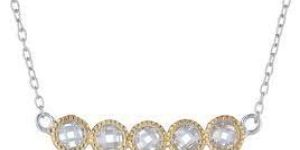 CZ 925 Silver Plated Penta Circle Pendant