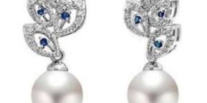 CZ Pearl Dangle Earrings