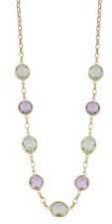 CZ Multiple Round Gemstone Necklace