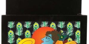 Krishna Wooden Key Holder