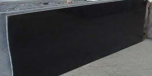 Jet Black Finished Granite Slabs