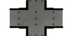 Horizontal Cross FRP Perforated Cable Tray