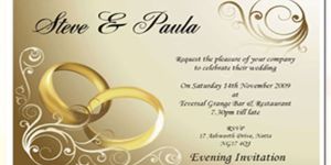 Printed Invitation Cards
