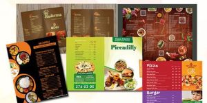 Printed Menu Cards