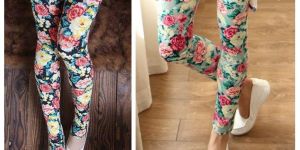 Ladies Organic Cotton Printed Leggings