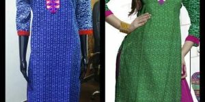 Ladies Embroidered Cotton Kurti