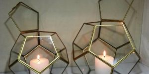 Brass Hurricane Lamps