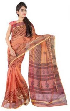 Kota Doria Printed Sarees