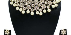 Zaveri Pearls Garden Flower Necklace Set