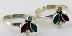 Multi Stone Toe Ring