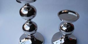 Metal Pillar Candle Holders