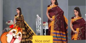 Semi Silk Saree with Kasuti