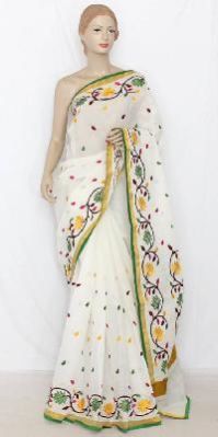Embroidered Cotton Sarees