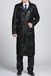 Leather Overcoat