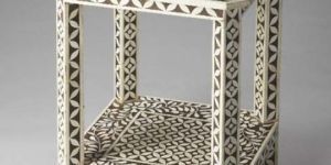 Bone Inlay Stool