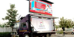 Hydraulic Tata Ace LED Video Van, LED Screen Van, Hydraulic LED Truck