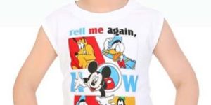 Boys Round Neck Sleeveless T-Shirt