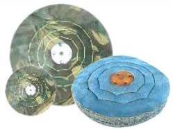 Manual Polishing Machine Green & Blue Cloth Buffing Wheels