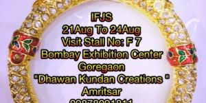 Gold Foil Kundan Bangles