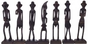 Wooden African Man Set
