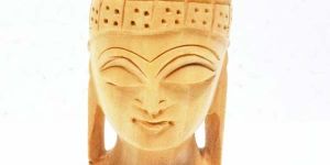 Wooden Buddha Head