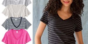 Ladies V Neck T Shirt